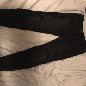 Free People black ripped jeans size 29